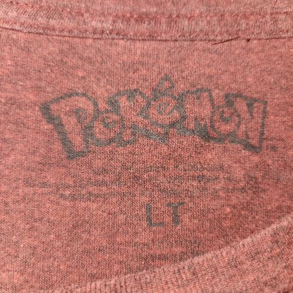Pokemon‎ Pokeball Red Heather Graphic Tee Shirt Size Large Tall - Picture 2 of 7